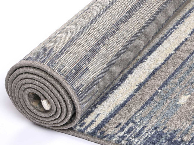 Inca Cajamarca Blue Contemporary Rug