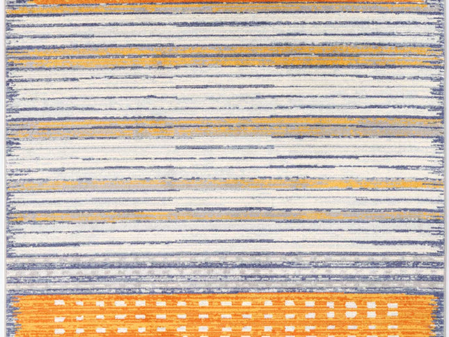 Inca Chuqito Orange Contemporary Rug