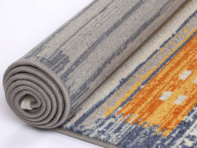 Inca Chuqito Orange Contemporary Rug