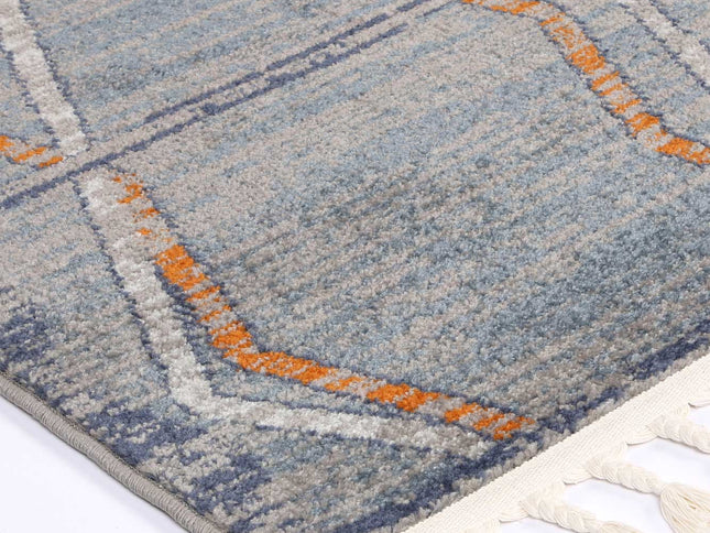 Inca Catarpe Blue Contemporary Rug