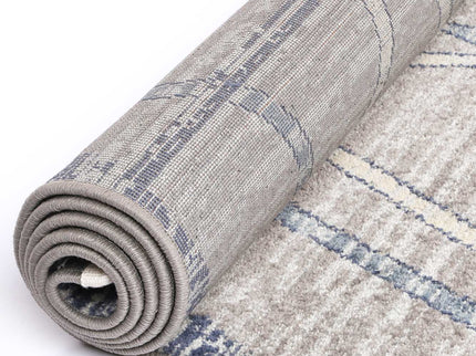 Inca Tupzia Blue & Grey Contemporary Rug