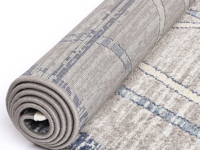 Inca Tupzia Blue & Grey Contemporary Rug