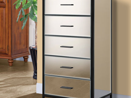 Indie 5 Drawer High Chest