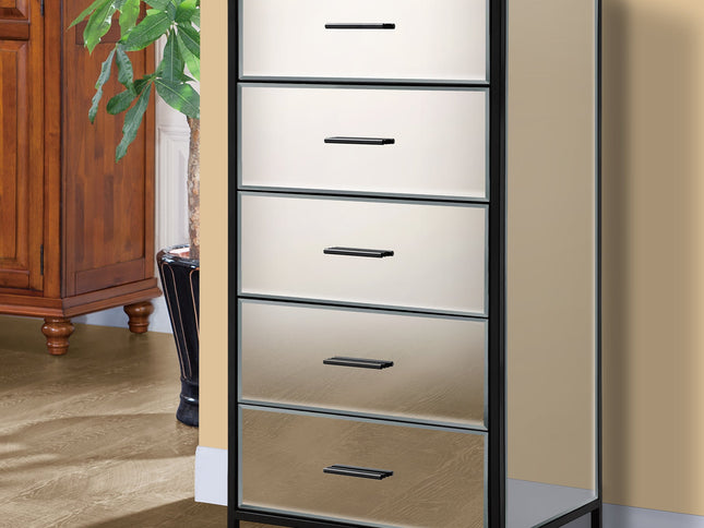 Indie 5 Drawer High Chest