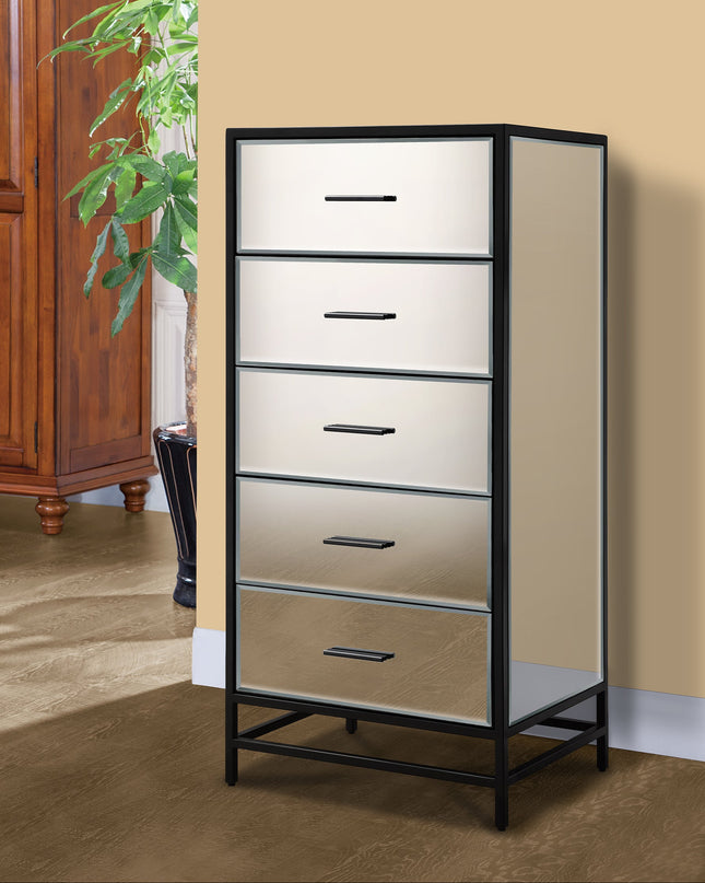 Indie 5 Drawer High Chest