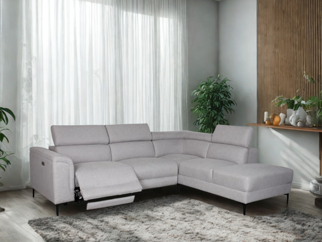 Jenna Right Chaise - Light Grey