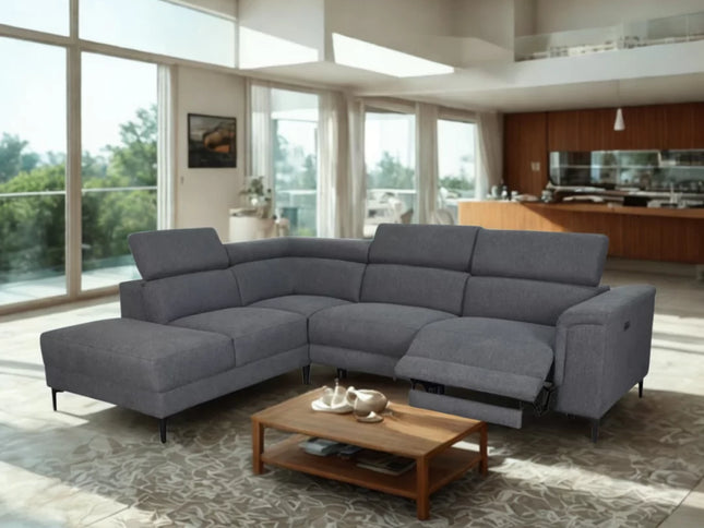 Jenna Left Chaise - Dark Grey