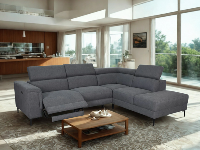 Jenna Right Chaise - Dark Grey