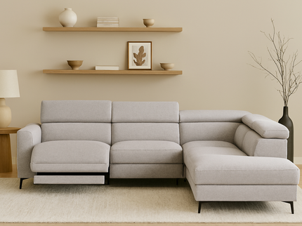 Jenna Right Chaise - Light Grey