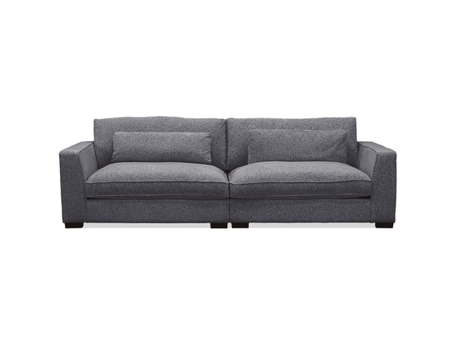 Justine 2 Seater - Milan 455 Charcoal