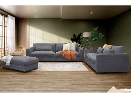Justine 4+2 Seater - Milan 455 Charcoal
