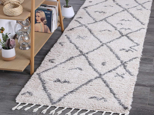 Kasbah Mizzie Tribal Cream Grey Rug