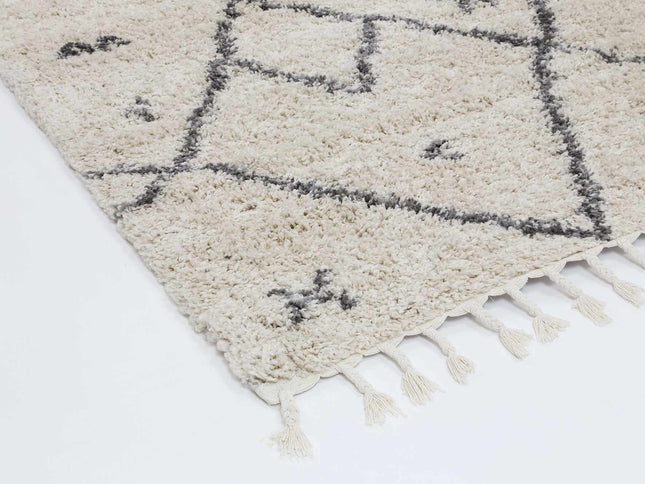 Kasbah Mizzie Tribal Cream Grey Rug