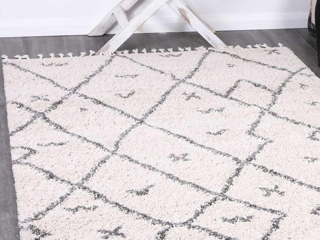 Kasbah Mizzie Tribal Cream Grey Rug