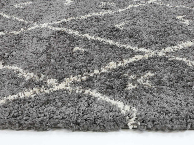 Kasbah Mizzie Tribal Grey Cream Rug
