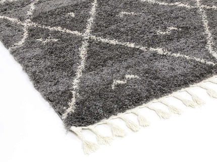 Kasbah Mizzie Tribal Grey Cream Rug