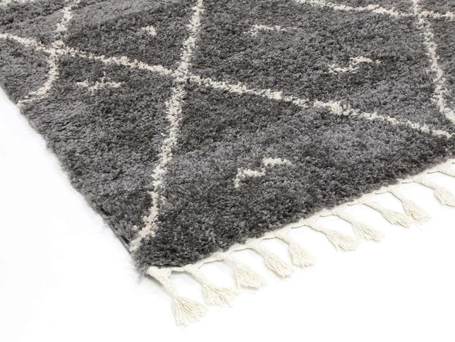Kasbah Mizzie Tribal Grey Cream Rug