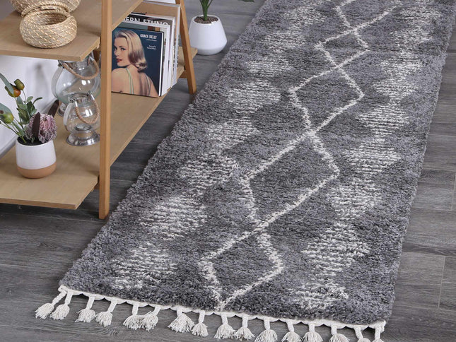 Kasbah Zara Tribal Grey Cream Rug