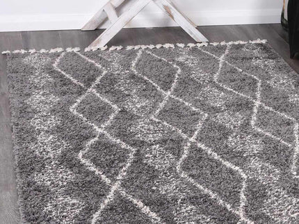 Kasbah Zara Tribal Grey Cream Rug