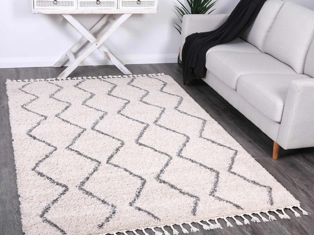 Kasbah Levi Tribal Cream Rug