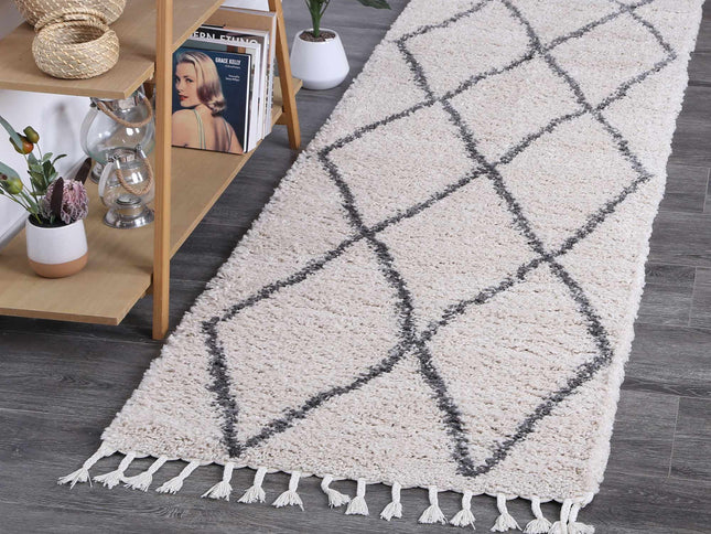 Kasbah Clara Diamond Tribal Cream Rug