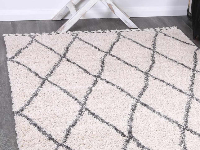 Kasbah Clara Diamond Tribal Cream Rug
