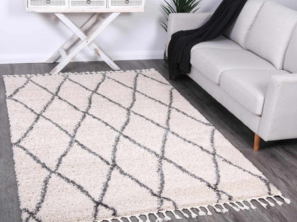 Kasbah Clara Diamond Tribal Cream Rug