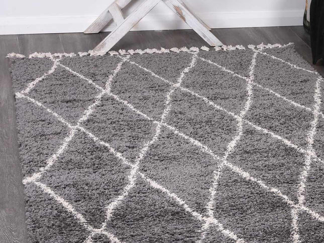 Kasbah Clara Diamond Tribal Grey Rug