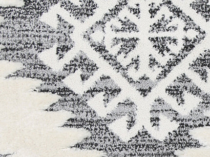 Kaza Tribal Cream Anthracite Rug