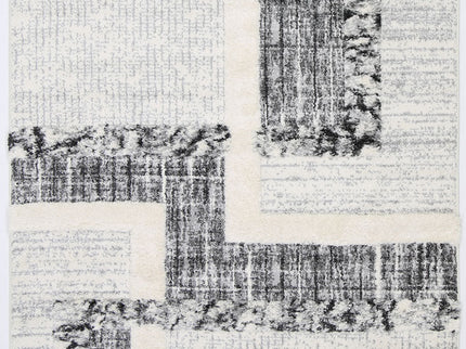 Kaza Tribal Modern Cream Anthracite Rug