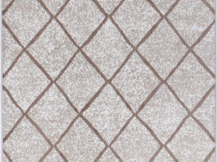 Kimberley Trellis Latte Contemporary Rug