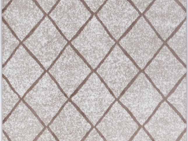 Kimberley Trellis Latte Contemporary Rug