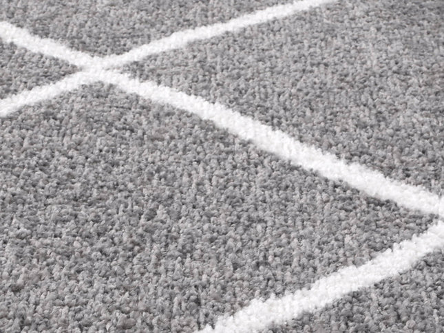 Kimberley Trellis Grey Contemporary Rug