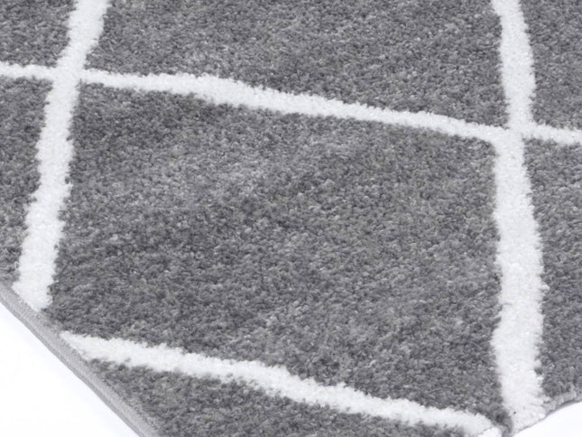 Kimberley Trellis Grey Contemporary Rug