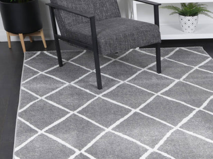 Kimberley Trellis Grey Contemporary Rug