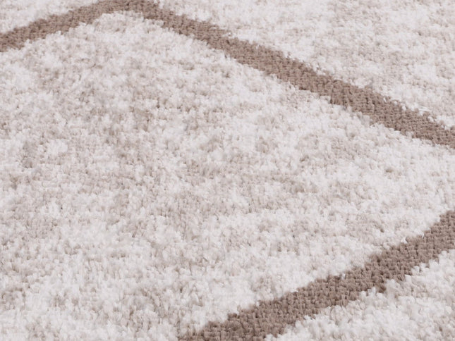 Kimberley Trellis Latte Contemporary Rug