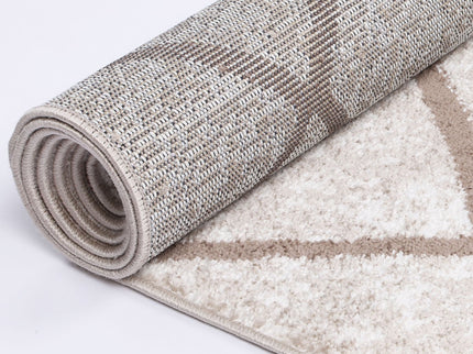 Kimberley Trellis Latte Contemporary Rug