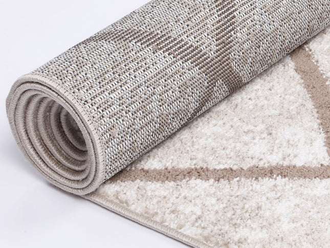 Kimberley Trellis Latte Contemporary Rug