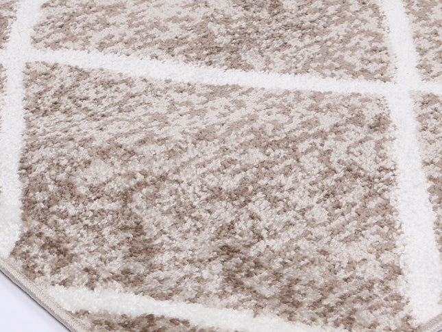 Kimberley Trellis Mocha Contemporary Rug