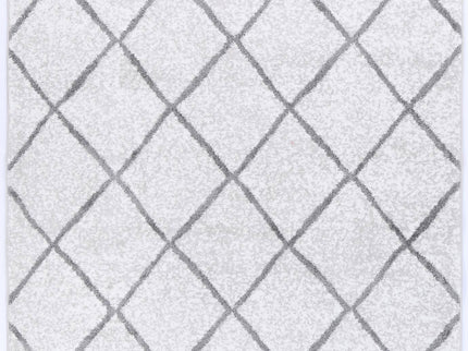 Kimberley Trellis Silver Contemporary Rug