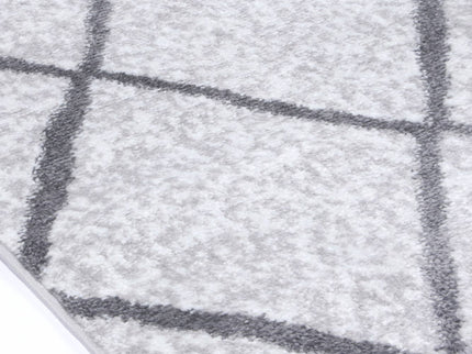Kimberley Trellis Silver Contemporary Rug