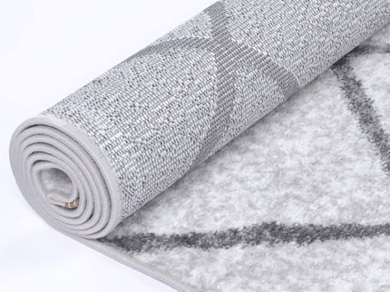 Kimberley Trellis Silver Contemporary Rug
