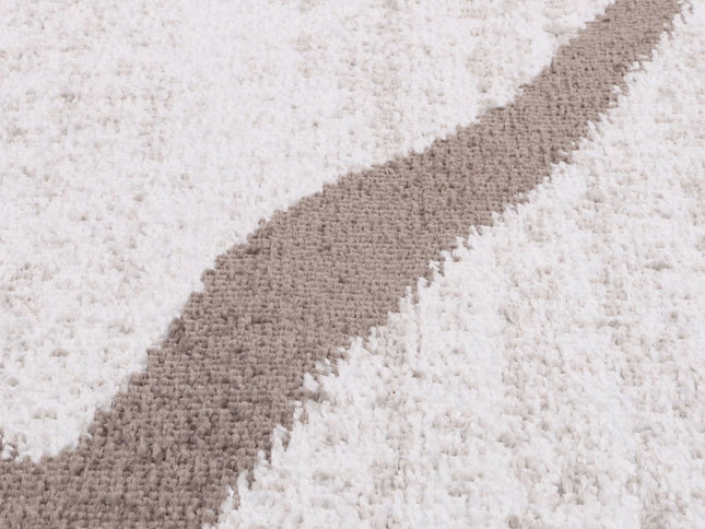 Kimberley Lattice Latte Contemporary Rug