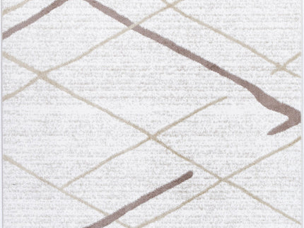 Kimberley Lattice Latte Contemporary Rug