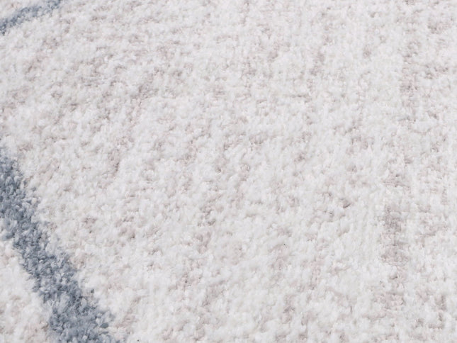 Kimberley Lattice Light Blue Contemporary Rug