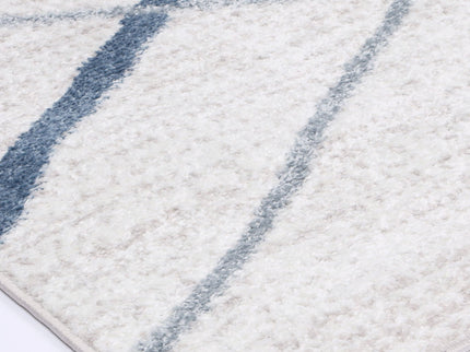 Kimberley Lattice Light Blue Contemporary Rug