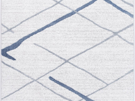 Kimberley Lattice Light Blue Contemporary Rug