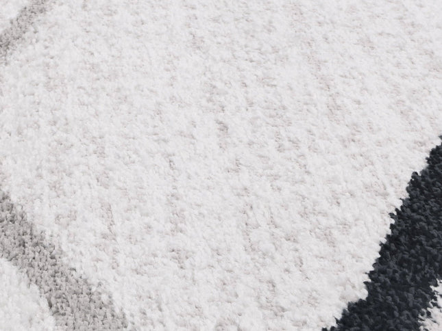 Kimberley Lattice Salt & Pepper Contemporary Rug