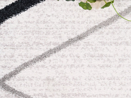 Kimberley Lattice Salt & Pepper Contemporary Rug
