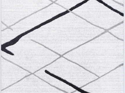 Kimberley Lattice Salt & Pepper Contemporary Rug